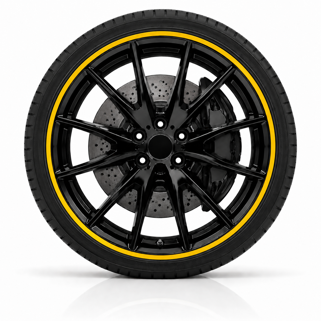 Protection de jante aluminium — Jaune