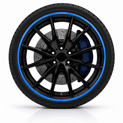 Protection de jante aluminium — Bleu