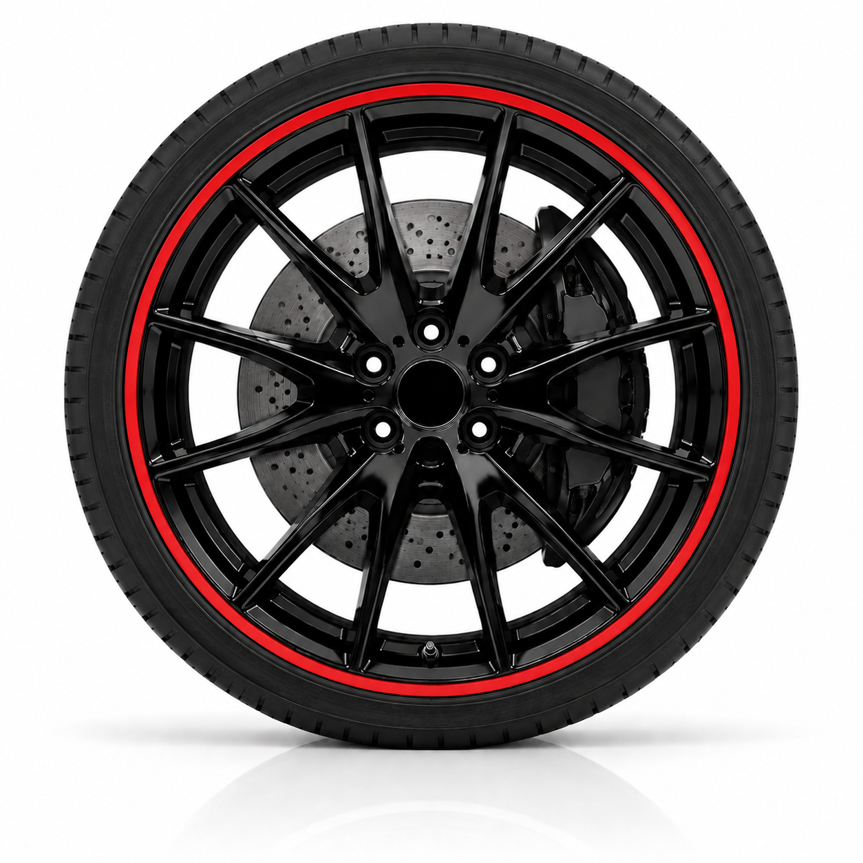 Protection de jante aluminium — Rouge